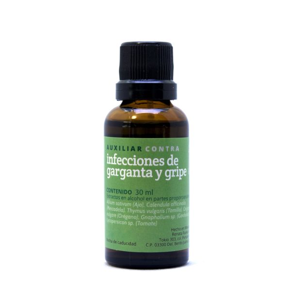 Auxiliar contra infecciones de garganta y gripe 30 ml