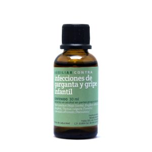 Auxiliar contra infecciones de garganta y gripe infantil 30 ml