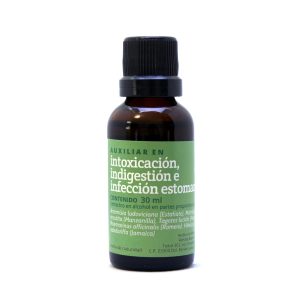 Auxiliar en intoxicación, indigestión e infección estomacal 30 ml